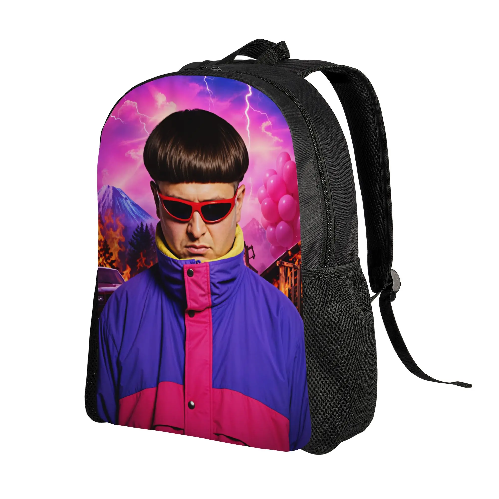 Oliver Tree Storm Fire Background Backpack  Outdoor Backpacks Boy Cool School Bags Designer Soft Rucksack