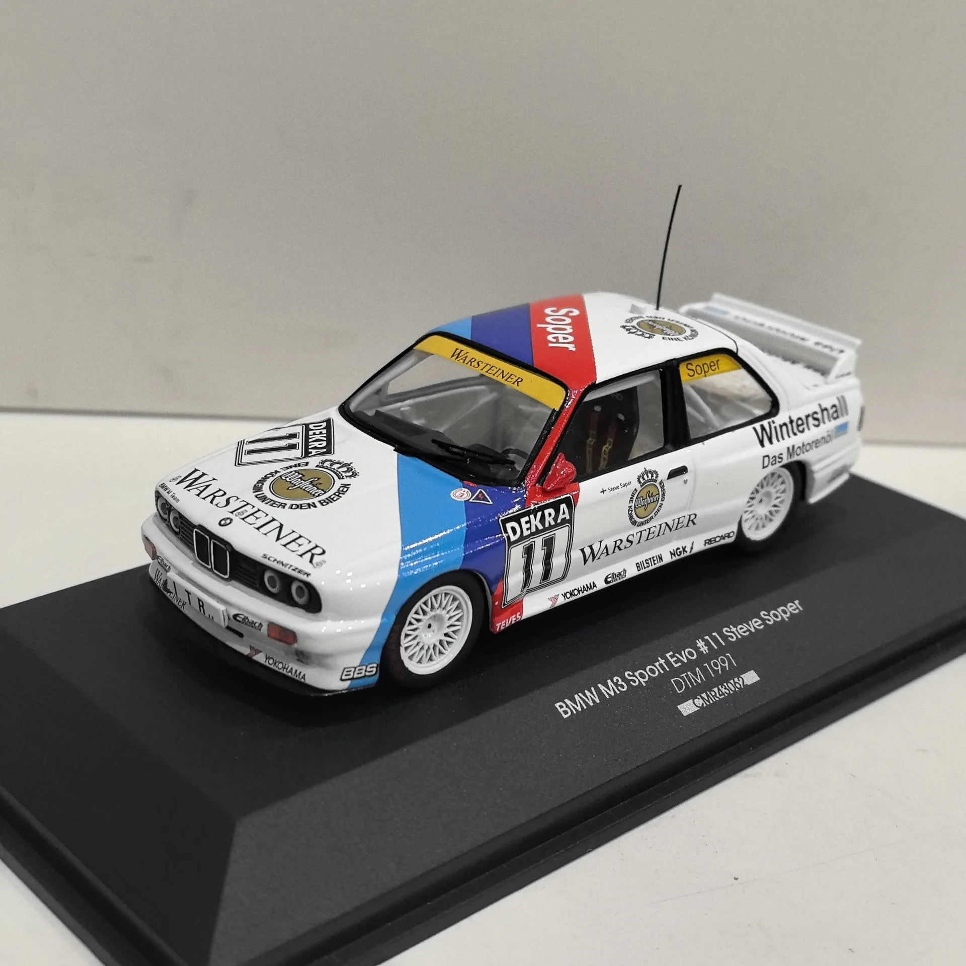 

Diecast CMR 1:43 Scale BMW M3 E30 #11 1991 DTM BMW Racing Alloy Car Model Collectible Toy Gift Souvenir Display Ornament