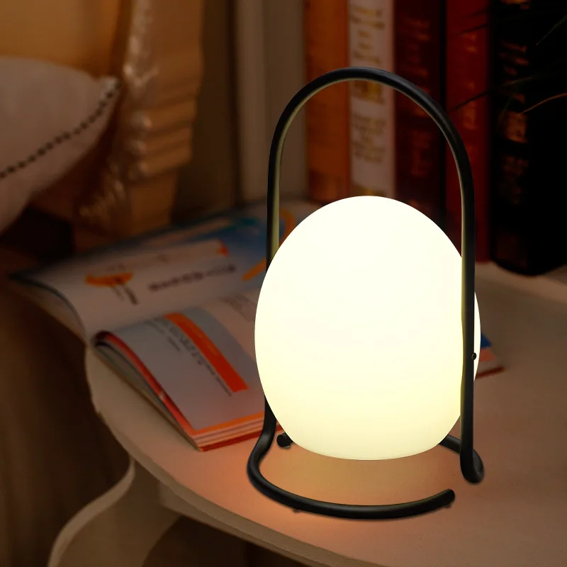 Peach Shape Portable LED Table Lamp BSCI Lighting Manufacturer Ins Nordic Bedroom Coffee Atmosphere Creative Egg Night Light