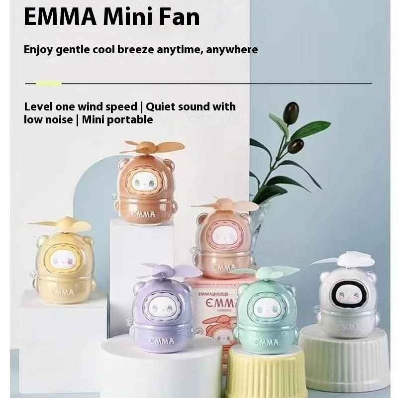 

Mini Usb Plug-In Fan Second Generation Blind Box Cute Doll Desktop Decoration Gift Female Figure Collectible Anime Periphery