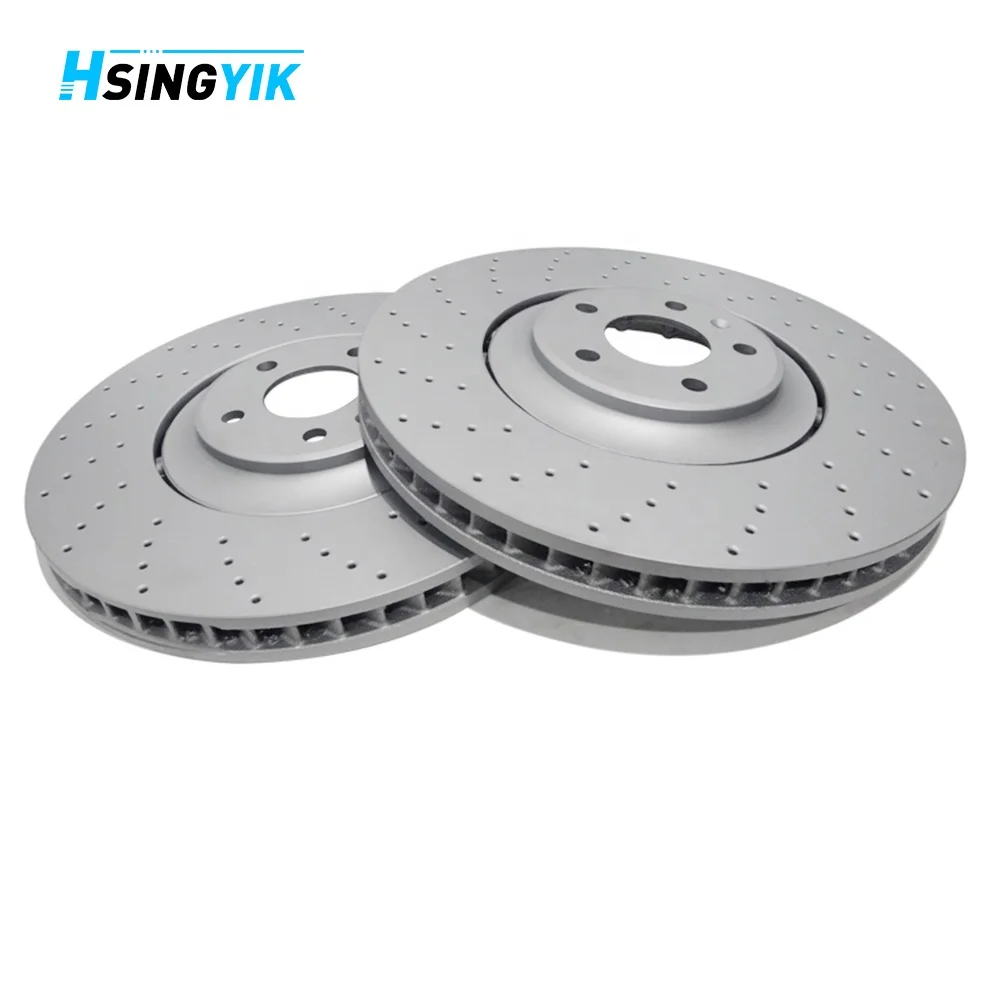 For Auto Part HT250 Slotted Front Break Rotors 380mm 36mm Brake Discs Kit for Au di A8L D4 A8 SQ5 Q5 Quattro