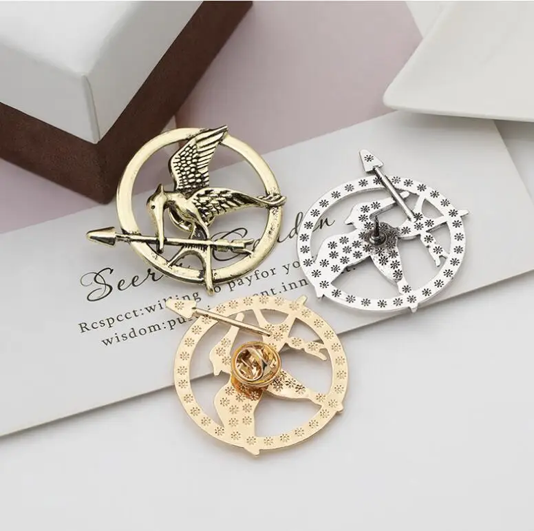 3 Colors Hunger Game Mockingbird Retro Mockingbird Retro Punk Brooch Alloy Jewelry Badge Best Friend Gift Brooch