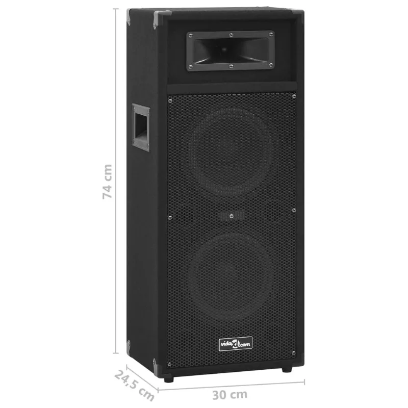 2 altavoces profesionales pasivos HiFi para escenario, 1000W de alta potencia, reproducción de sonido de alta fidelidad, salida de audio estable, diseño moderno y práctico, perfectos para actuaciones en escenarios, fiestas en bares, cine en casa y actividades comerciales en interiores.
