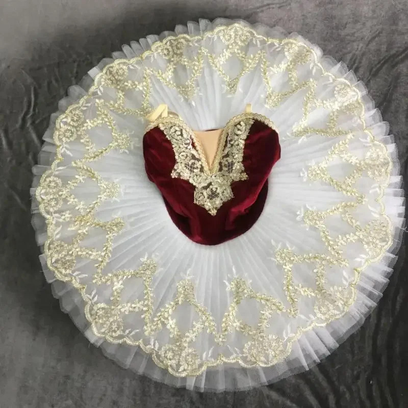 Professional Ballet Tutu Girls Blue Pink Platter Pancake Tutu Ballerina Party Dress Adult Women Child Kids Ballet Dance Costume image 3