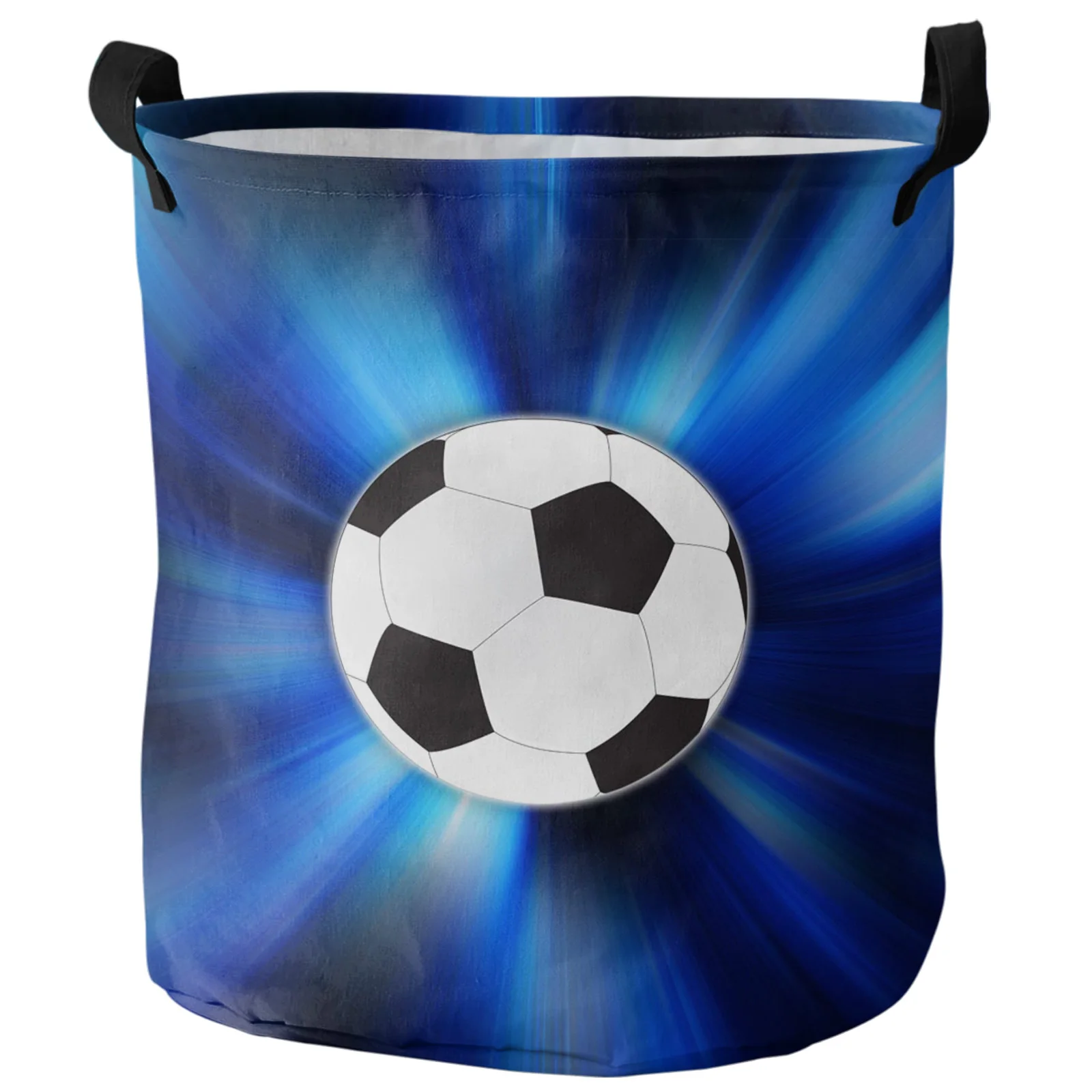 Sport Football Art Soccer Dirty Laundry Basket Foldable Waterproof Home Organizer Basket Clothing Children Toy Storage Basket