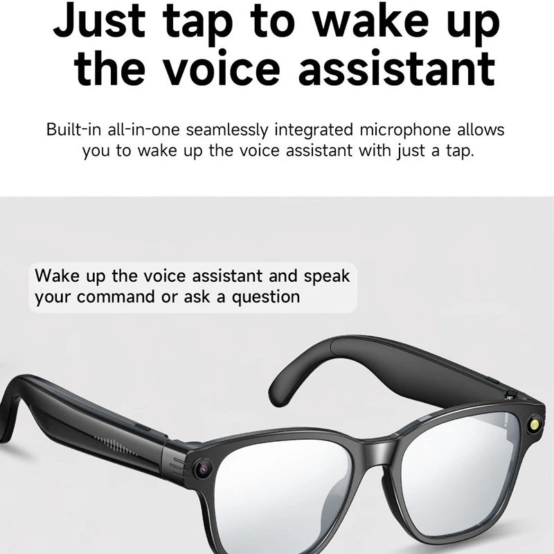 Xiaomi AI Smart Glasses 8-megapixel Camera Mini Camera Bluetooth Call Sunglasses Shooting Audio Listening Music Camera Glasses - Image 2