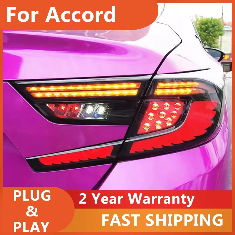 

Car Accessories for Honda Accord Rear Light 2018-2021 Accord 10th Tail Light Accord X DRL Fog Brake Turn Signal Reversing