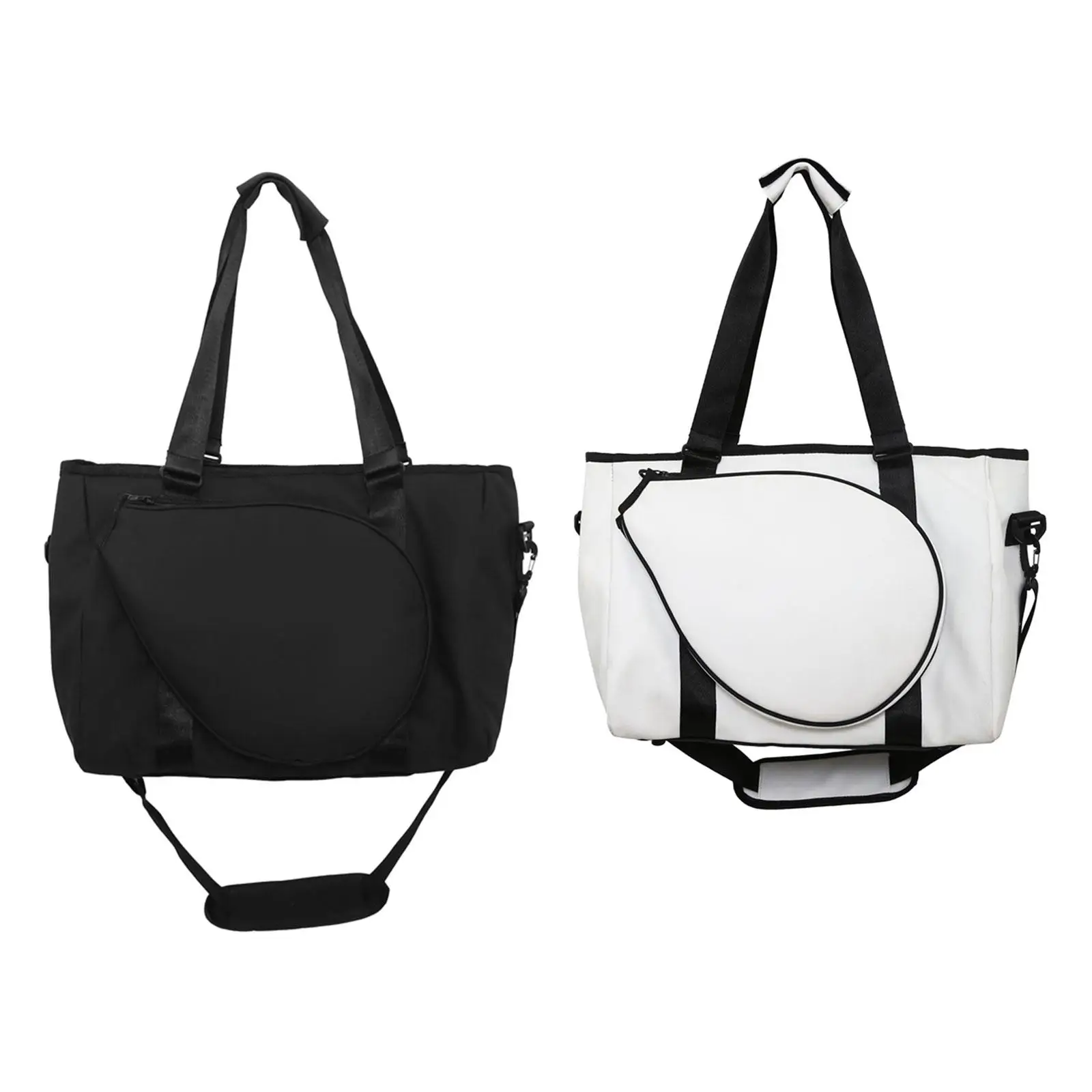 

Tennis Racket Shoulder Bag, Tennis Tote Bag, with Zipper Portable Handbag for Women Men for Squash Racquets Clothes Outdoor