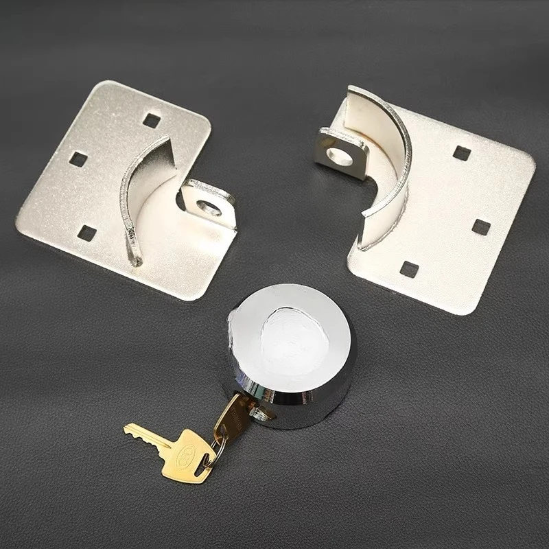 

73mm with 4.5mm Spray Plastic Buckle Round Steel Lock (45 # Steel) Container Lock Ice Hockey Lock