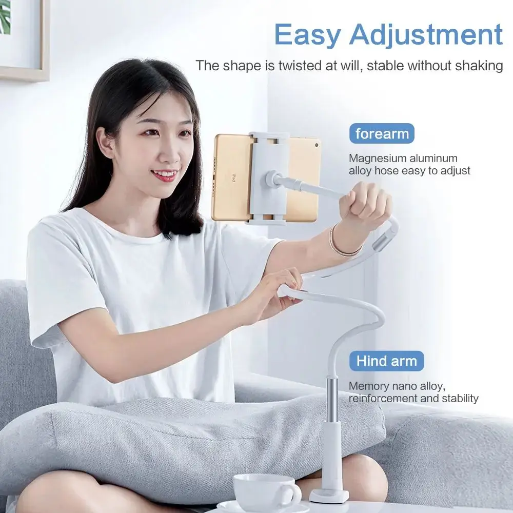 

Регулируемый зажим для сотового телефона, домашняя кровать, настольный кронштейн, подставка для смартфона, универсальный держатель для мобильного телефона, гибкий ленивый держатель