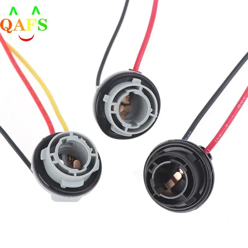 Enchufe de bombilla BAY15D, soporte de lámpara, adaptador de Base, conector para luz de freno, accesorios de plástico para coche, P21/5W, 1156,