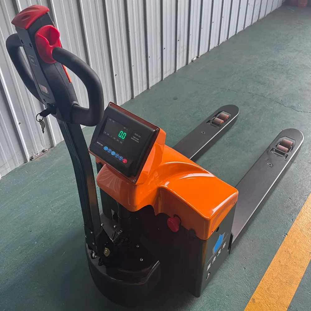 

1.5-ton pallet truck with weighing system, ergonomic design for shop floor OEM/ODM and 24h support