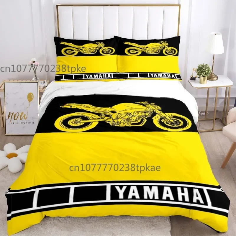 

Motorcycle Racing SUZUKI-YAMAHA H/HONDA Poster Duvet Cover Sets Printed Bedding Set Double Queen King Size 2/3pcs,Bettbezug