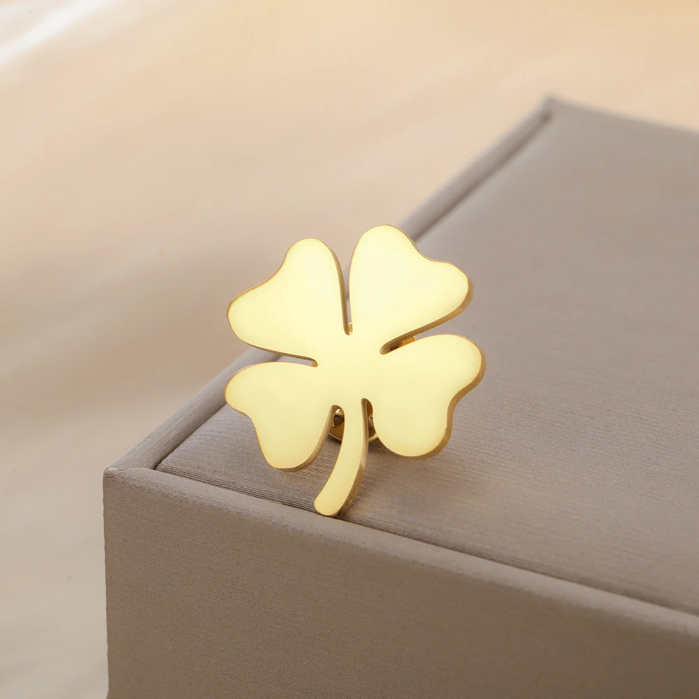 Dawapara Kleeblatt-Brosche mit Kleeblatt, Dreifaltigkeitsknoten, irisches Glückssymbol, St. Patricks Day, Edelstahlschmuck – Detail 13