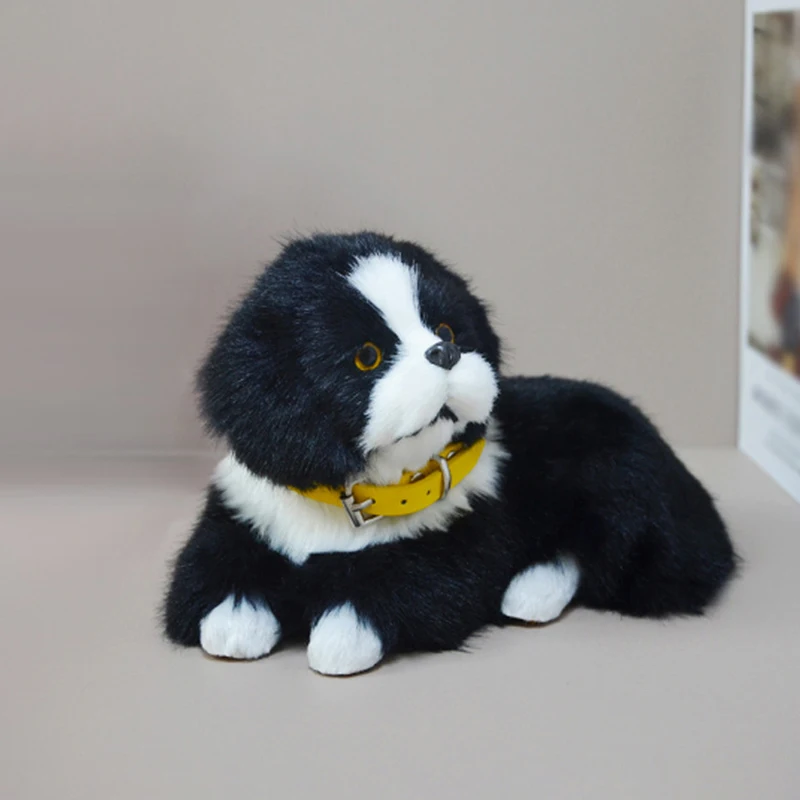 محاكاة الكلب ألعاب الدمى لطيف النوم دمية على شكل كلب Kawaii الحيوان محشوة لينة جرو لعبة تفاعلية للمنزل والسيارة الديكور