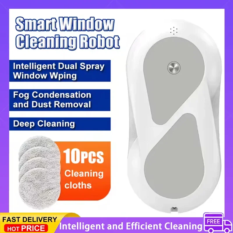 

Electric Window Cleaning Machine Source New Double Water Drop Robot Household Glass Cleaning Robot
