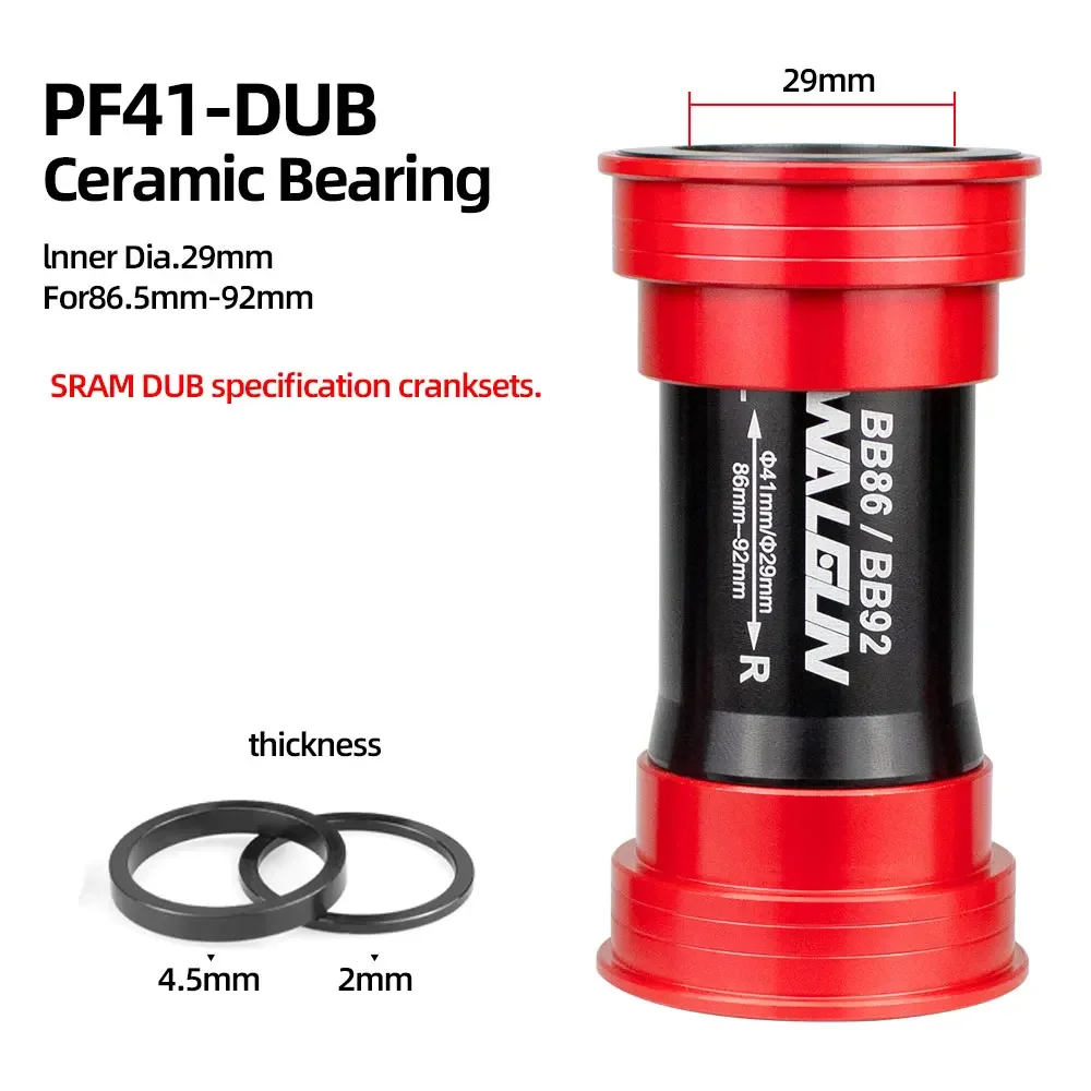 BB86 BB92 Press Fit Fiets Trapas Keramische BB MTB Road PF4124 PF4130 PF41 41mm 24mm 30mm 29mm Shell fiets Crank Onderdelen - afbeelding 1