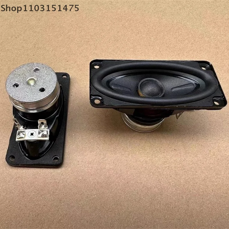 JTZTF 1Pc 85*40mm Hifi Fever Speaker TV Sound Speaker Ring Neodymium 8ohm Low-Frequency Powerful Rectangular Full Frequency Horn