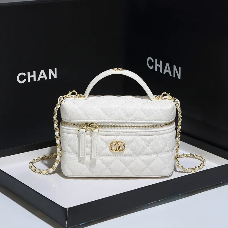 

Luxury design crossbody bag, women's handbag, fashionable trend, women's zipper shoulder bag, chain small square bag