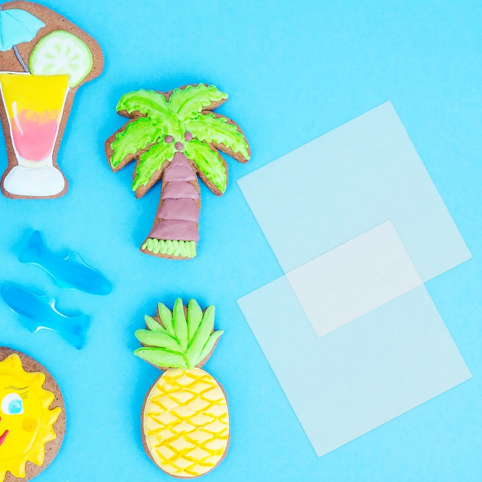 

10Pcs Transparent Acrylic Square Clear Adhesive Fridge Magnets for DIY Crafts Decorative Supplies Refrigerator Glass