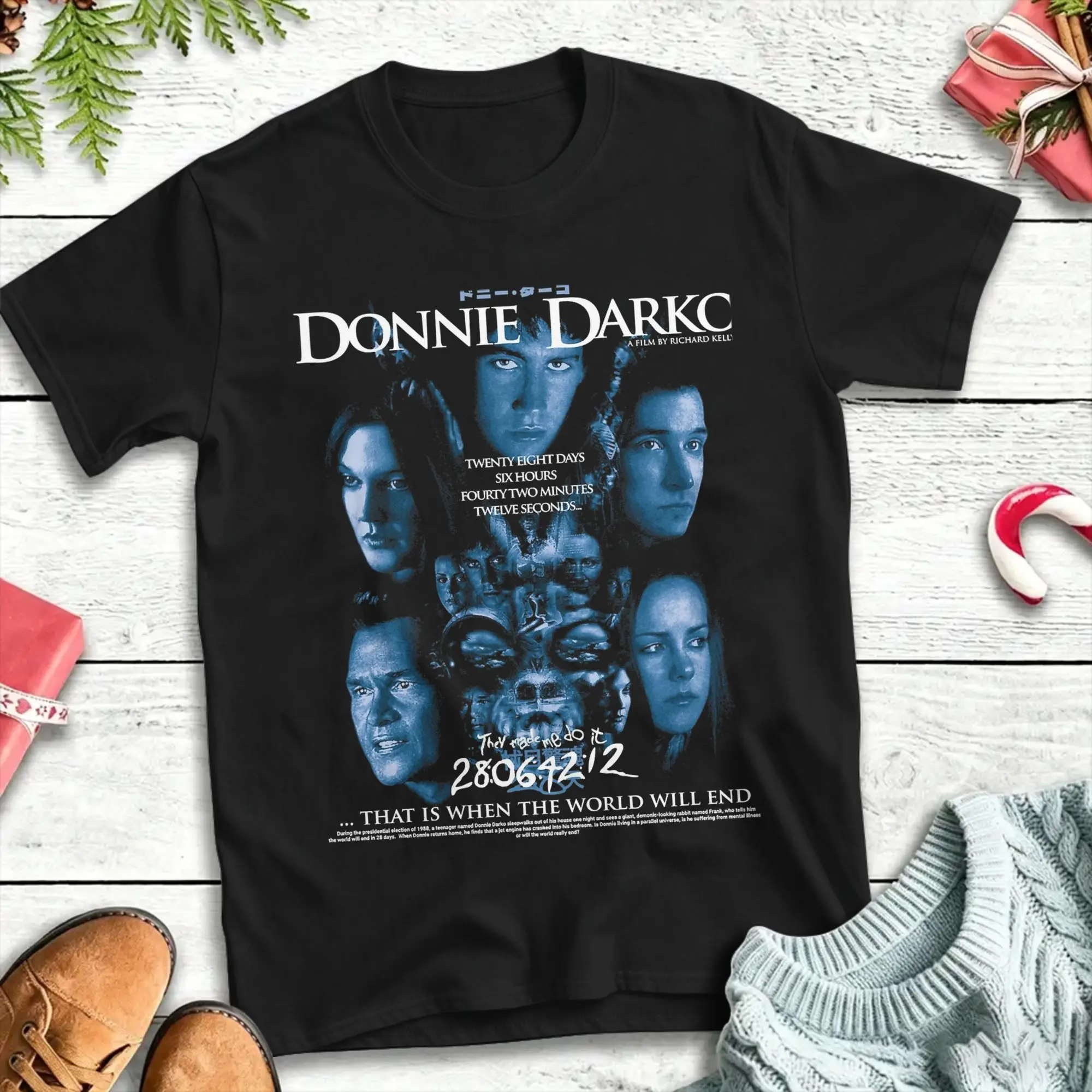 Donnie Darko That is when the world will T Shirt Hip Hop T Shirts Short Sleeve Streetwear Tshirt Beach Pure Cotton Oversize Tees