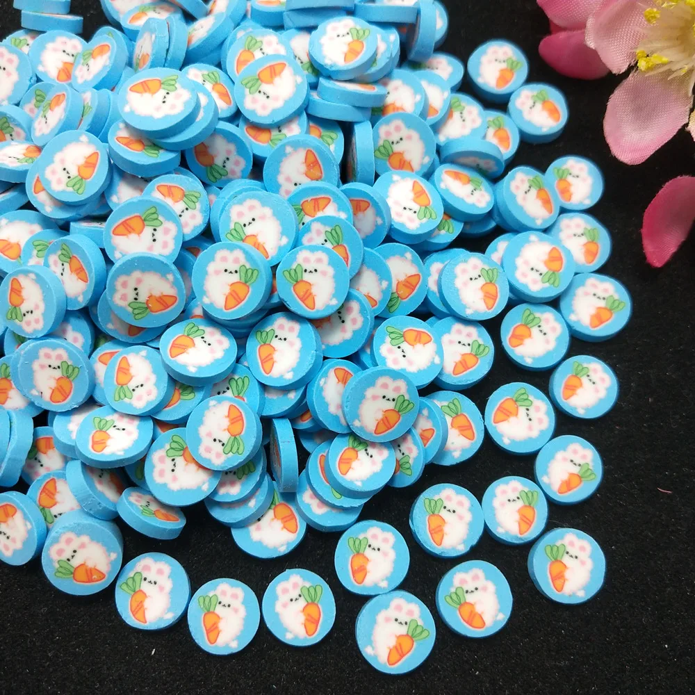 50g/Lot Bear/Monkey/Rabbit/Chicken/Lollipop/Fire Polymer Clays For DIY Crafts Plastic Klei Mud Particles Slime Filler Slices