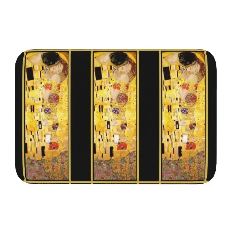 Custom Gustav Klimt The Kiss Doormat Non-Slip Entrance Kitchen Bathroom Door Floor Mats Painting Art Bedroom Balcony Carpet Rug