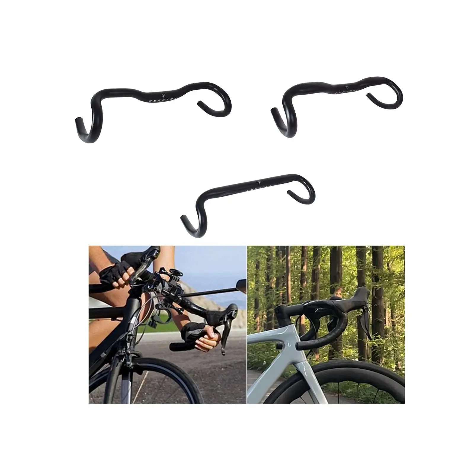 Bike Drop Bar Strong Handle Bar Replacement 31.8mm Clamp Bike Bent Handlebar Bicycle Handlebar for Road Bikes BMX Cycling Parts