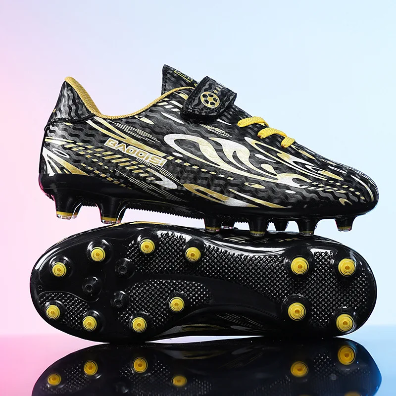 

New Football Shoes Children Non Slip Society Cleats Soccer Shoes Kids Indoor Football Field Boots Fast Professional Sneaker28-39