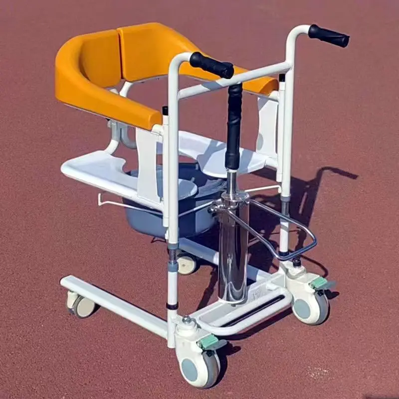 540 mm width transfer toilet shower chair hydraulic patient transfer lift nursing disabled transfer chair