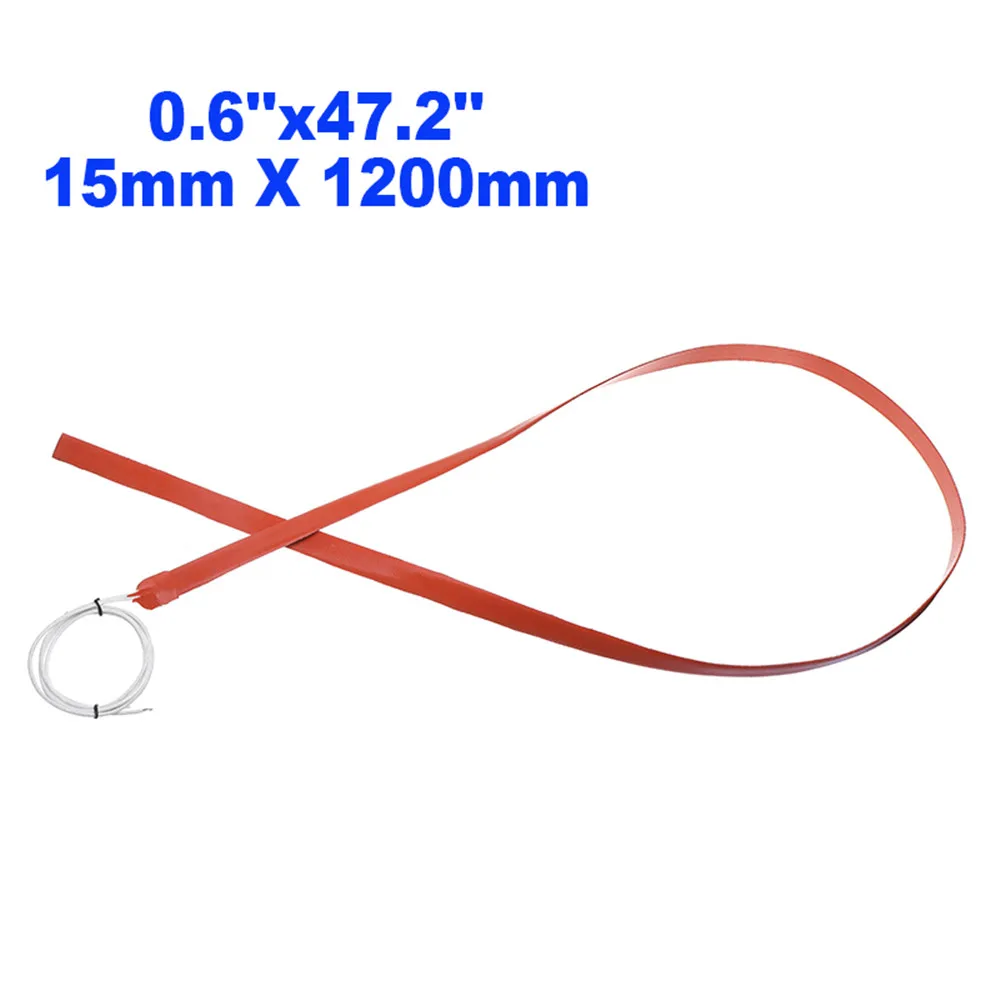 

Flexible Silicone Heater 1.2m 150W Pad/mat Windshield Wipers De-icing Thermal Melting Snow 15*1200mm Practical