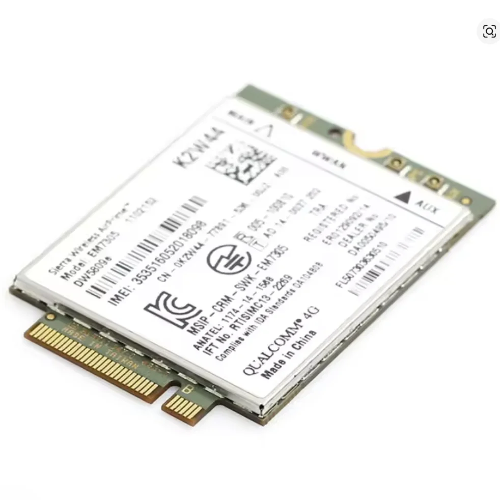 WDXUN DW5809e k2w44 for Wireless EM7305 M.2 NGFF 4G 100M LTE WWAN card module Dell e7450 e7250 / 7250 e5550 / 5550 e5450 / 5450