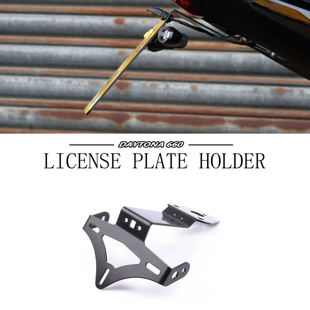 Für Triumph Daytona 660 Daytona660 2025 2024 2026 Klappbarer Kennzeichenhalter Heckfender-Eliminator Kurzer Heck-Schutzblechhalter