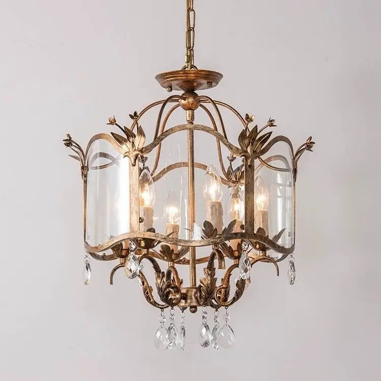 

Vintage American European Style Chandelier for Villa Dining Room Living Room Bedroom French Candle Country Lighting