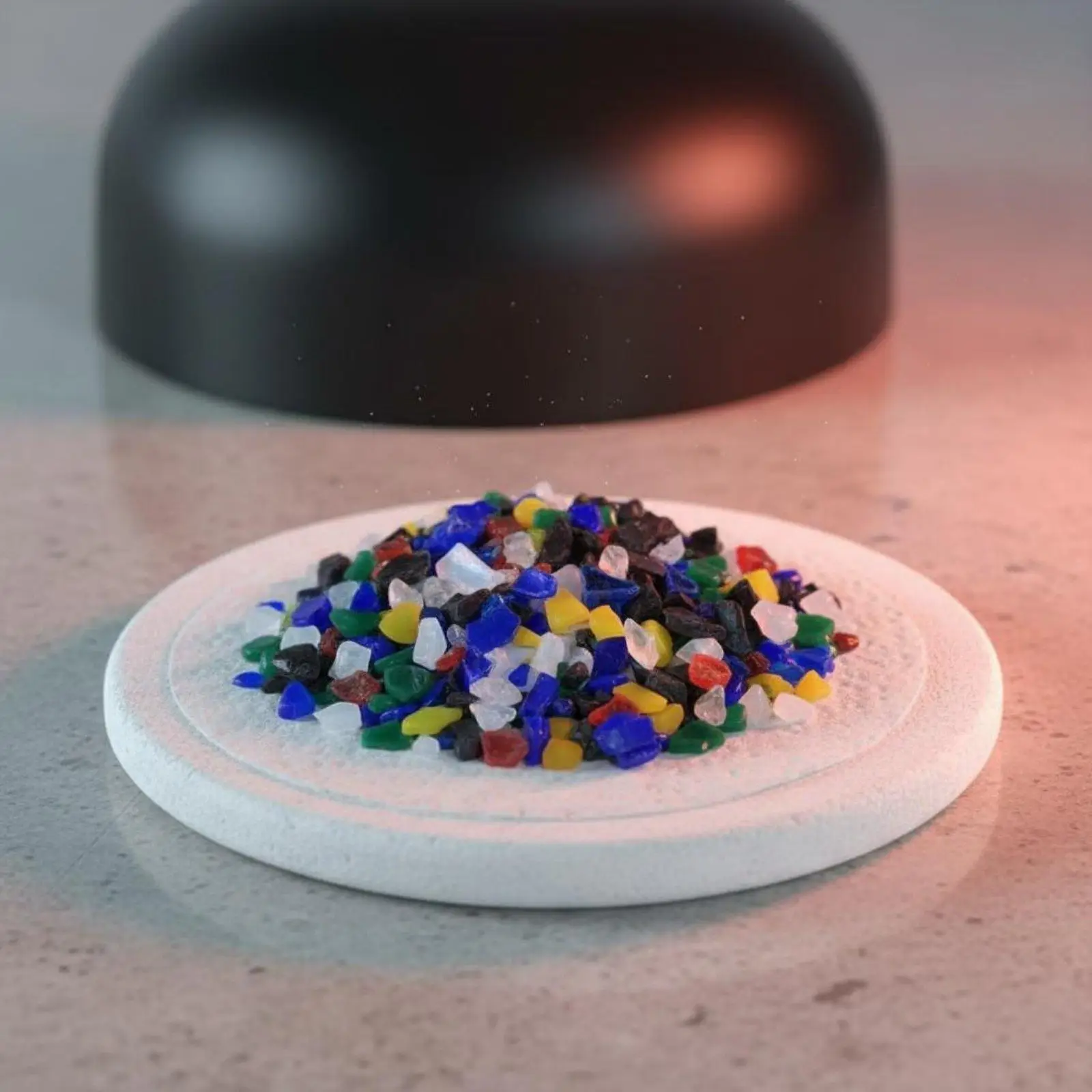 COE90 Art Glass DIY Craft Material Millefiori Pattern Mix Oven Ready Fusing Tiles for Creative Projects