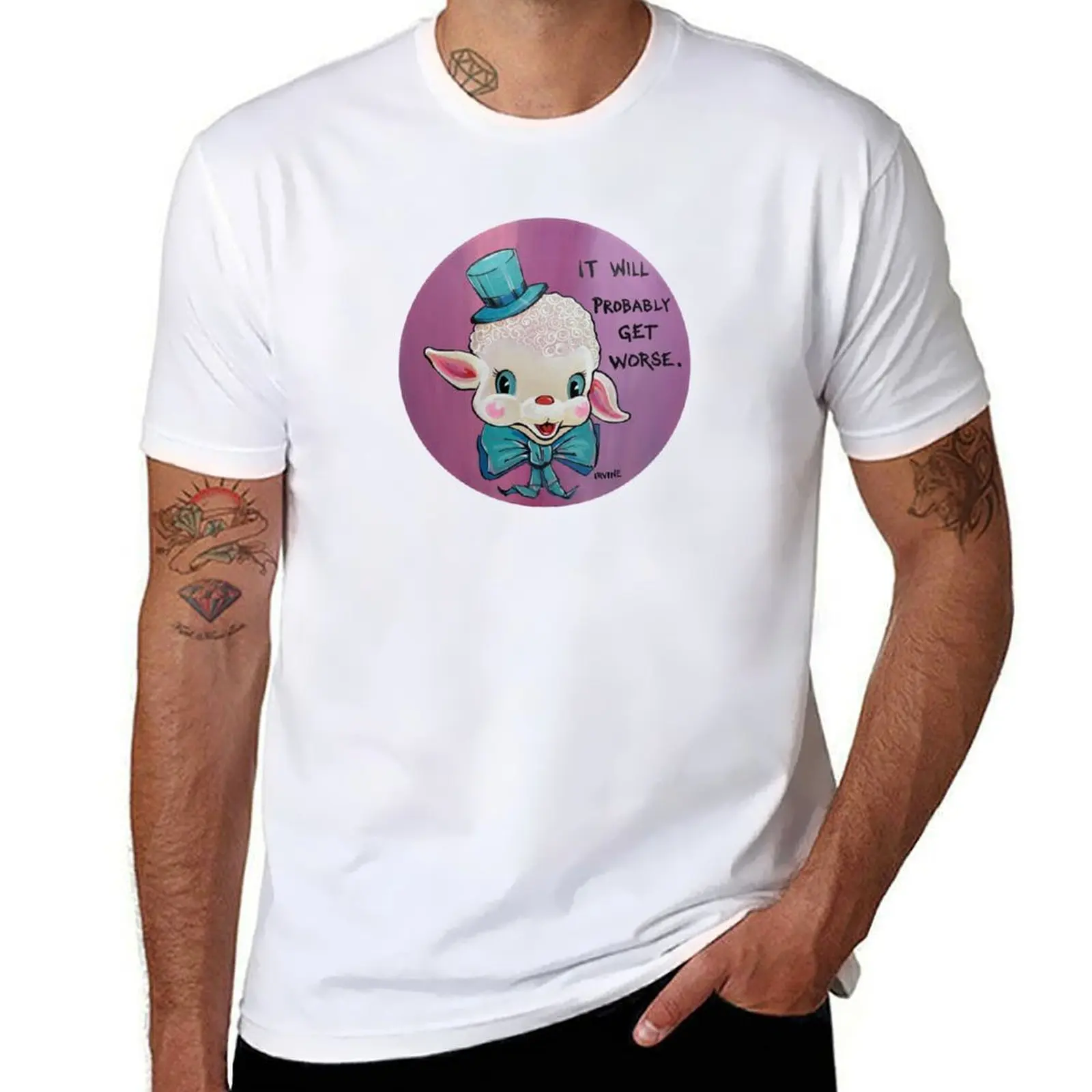 

It Will Probably Get Worse T-Shirt cotton t shirt man man graphic t shirt T-Shirt