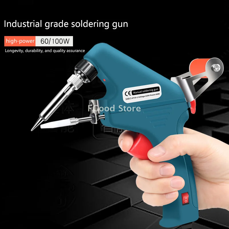 

Electric Soldering Iron Guns Automatic Tin Feeding Hand-held Welding Machine EU 220V 60W Repair Tools Electric Internal Heating