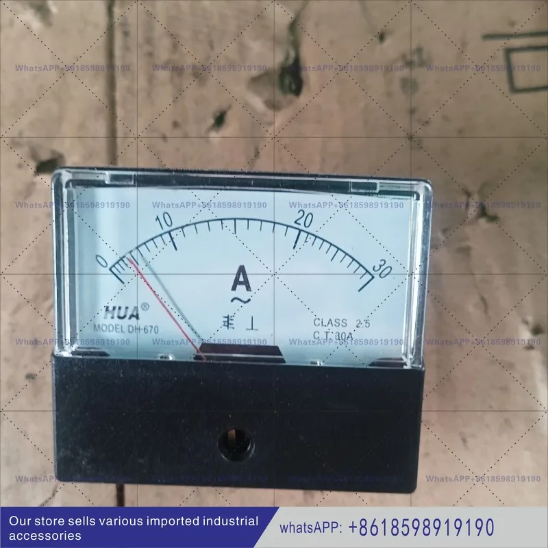 

DH 670 AC Ammeter Voltmeter Pointer Type 30A Opening 53mm