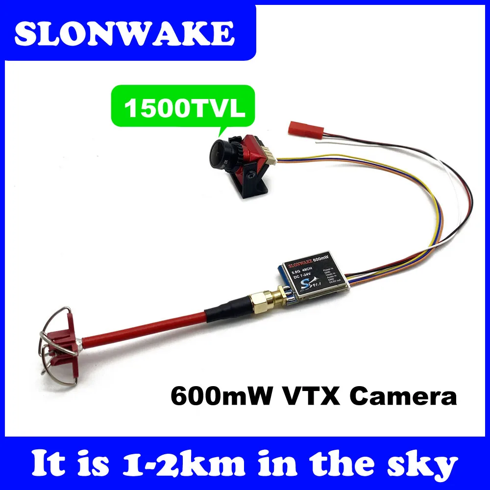 

FPV Set TS5823Pro 600mW Video 5.8GHz 48CH Transmitter and 2.1mm lens Cmos 1500TVL Mini FPV Camera B19 For RC Racing Drone Model