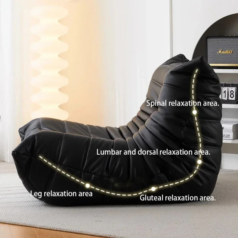 

Customizable Caterpillar Single Sofa Lazy Couch Tatami Living Room Bedroom Lovely Leisure Living Room Sofas