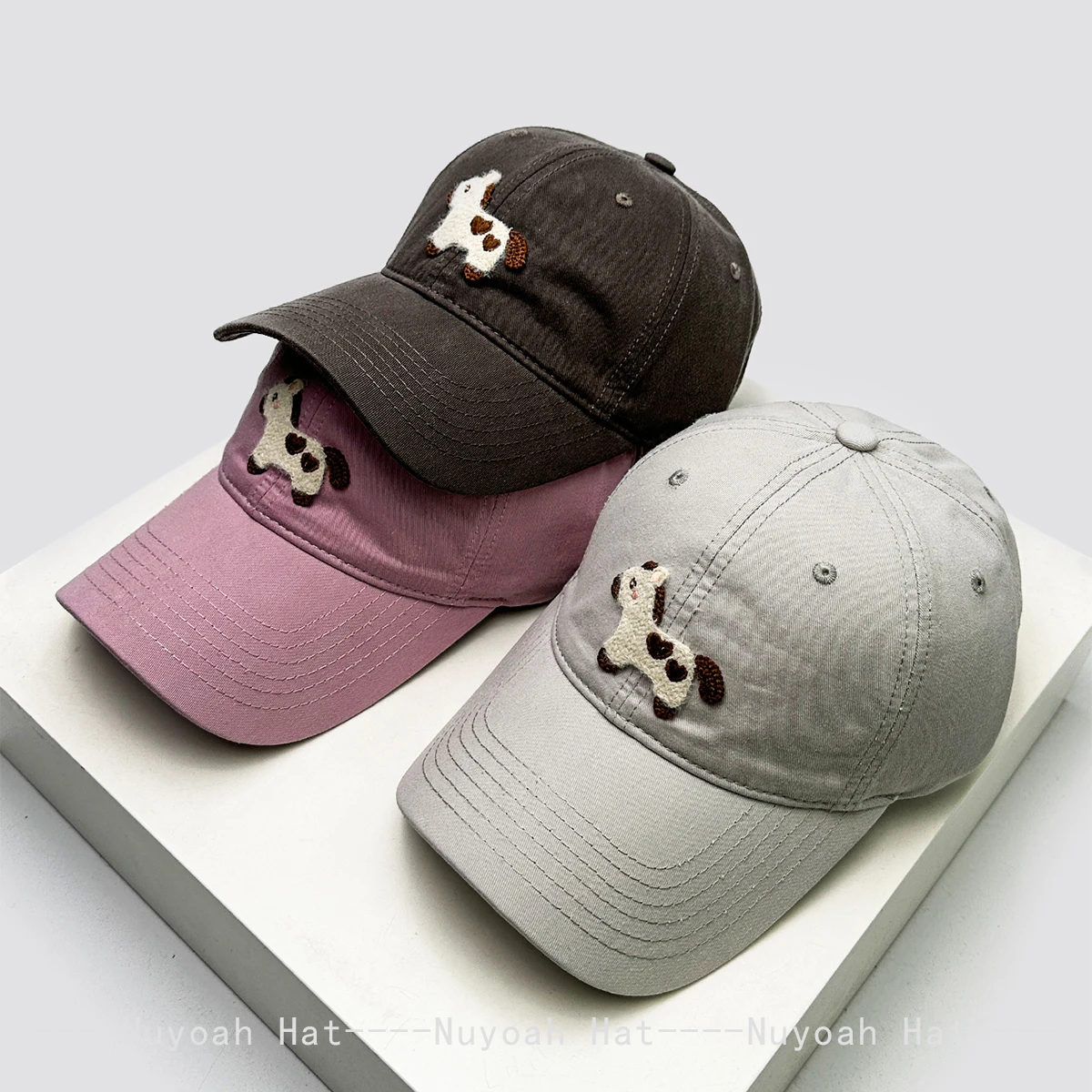 

New Unisex Korean Cute Little Horse Baseball Hats Sunshade Cartoon Versatile Simple Peaked Caps Casual Fashion Preppy style ins