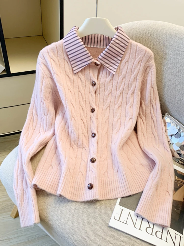 

Women's Ne Long Sve Knitted Top Autumn Winter Faion Slimming Base Layer irt Casual Sle Regular Fit Knitwear