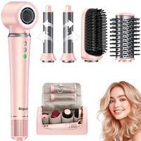 5 in 1 High-Speed Hot Air Styler Frizz-Free Fast Drying No Heat Damage Hair Dryer Curl Volumize Straighten with Travel Bag