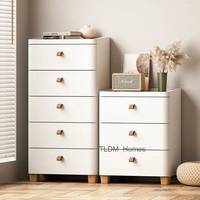 De Drawer Elegant Nightstand Modern Simple Japanese Noche Storage Bedside Table Organizer Narrow Solid Bedroom Mesita Furniture