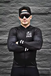 Love The Pain Long Sleeve Cycling Jersey Man Spring/Autumn Road Bike Thin Coat Maillot Camisa Cycliste Ciclismo Bicycle Jacket