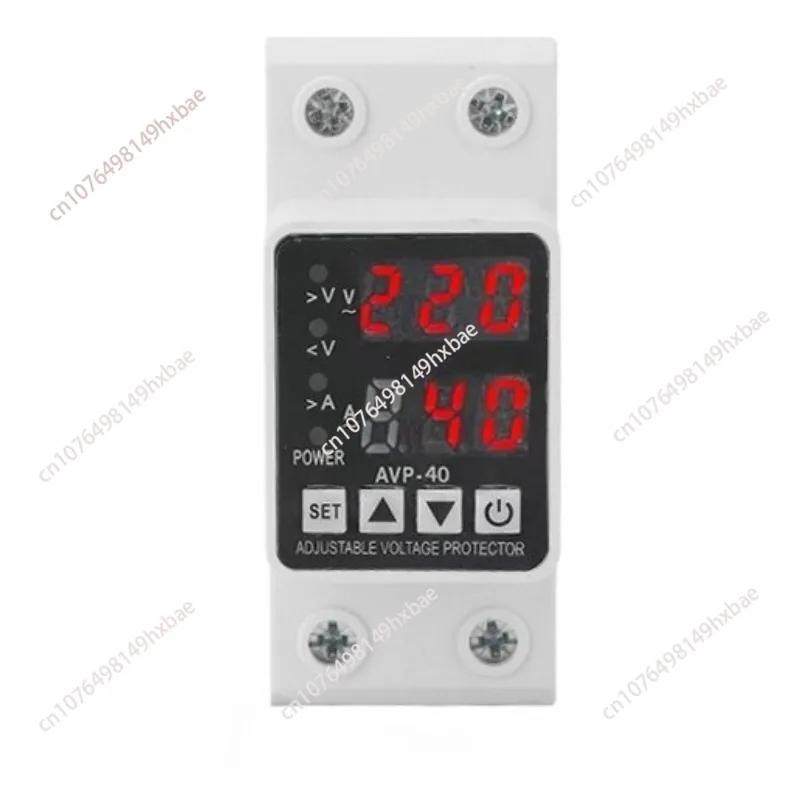Self-Resetting Digital Over-Under Voltage Protector 220V Automatic Reclosing 63A Intelligent Voltage Protection Switch