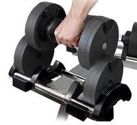 Galecon Adjustable Barbell 20kg Dumbbell Weight 80lb Adjustable Dumbells Set Tpu Barbell For Home