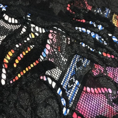 

Lace Fabric Spring Autumn Colors Dress Clothing Designer Apparel Sewing Fabrics Wholesale Cloth Diy Polyester Material