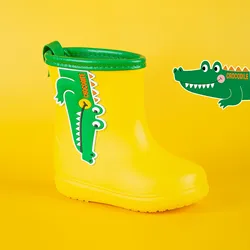 Anti-slip Waterproof Children's Rubber Rain Boots Baby Cute Cartoon Rain Boots Kindergarten Primary Thickened Water EVA Shoes