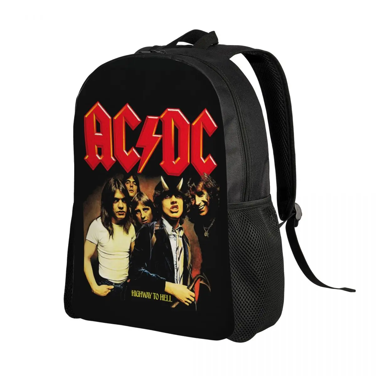 Vintage Rock AC DC Travel Backpack Women Men School Laptop Bookbag Heavy Metal Music Band College Student Daypack Bags